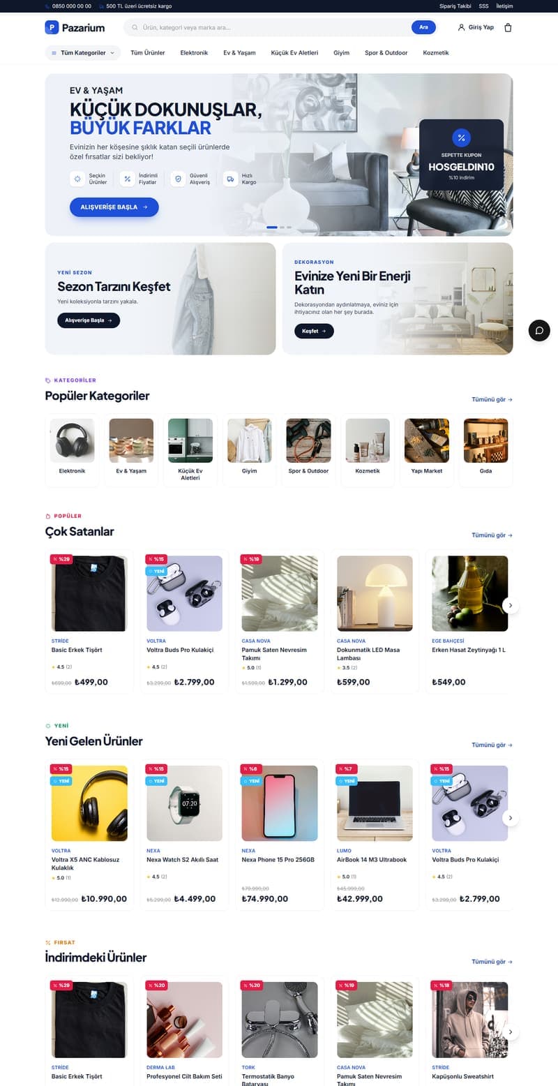 E-Ticaret Geliştirme Paketi ekran görüntüsü