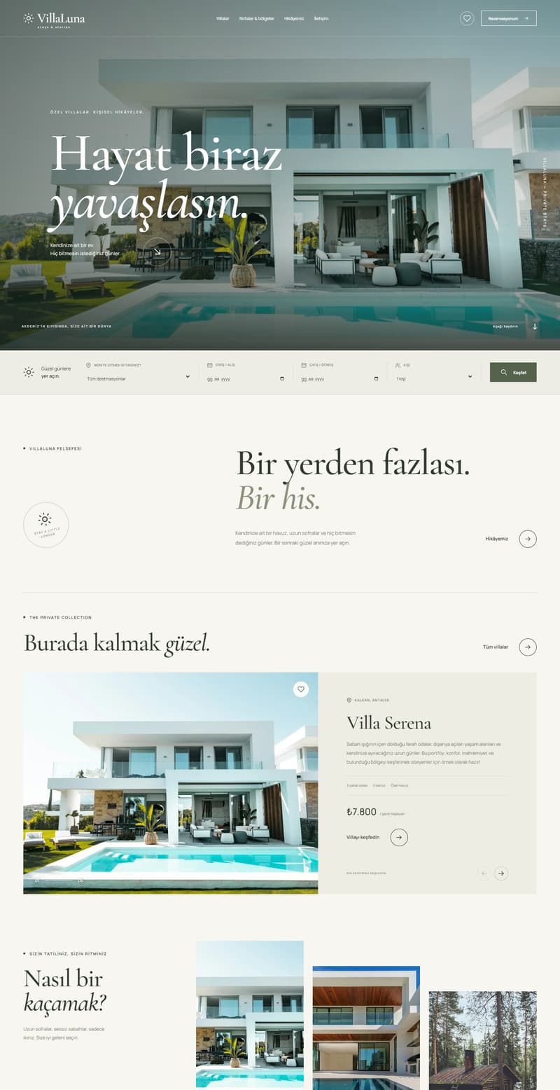 Villa Kiralama Sitesi önizlemesi